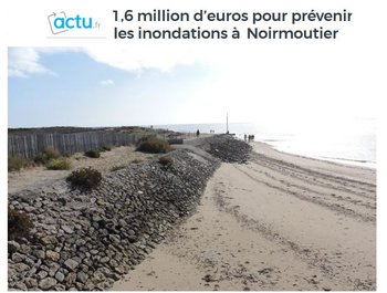 illustration Île de Noirmoutier : 1,6 million d’euros contre les inondations
