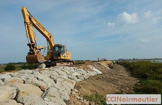 illustration Noirmoutier : les digues de la côte Est sont renforcées