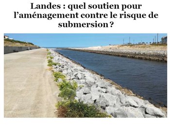 illustration Landes : quel soutien pour l’aménagement contre le risque de submersion ?