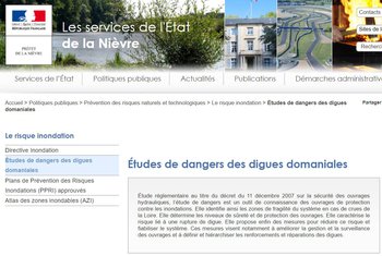 illustration Etudes de dangers : la Nièvre les met en ligne