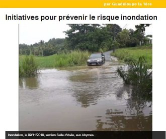 illustration Guadeloupe : A Grande-Terre, les collectivités s’organisent pour mieux lutter contre les risques d’inondation