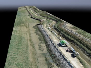 illustration Un drone pour une meilleure gestion des digues littorales