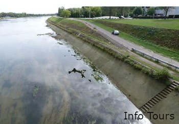 illustration A Tours, le Cher est mis au chômage