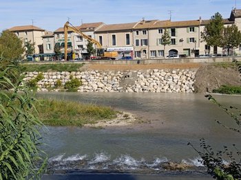 illustration Dans le Vaucluse, le SMOP entretient les digues de l’Ouvèze