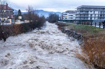 illustration Poursuite des travaux d’enrochements de la Leysse - Grand Chambéry (73)