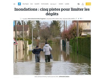 illustration Inondations : cinq pistes pour limiter les dégâts