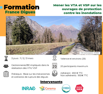 Formation : Mener les VTA et VSP sur les ouvrages de protection contre les inondations
