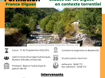 Formation : Etudes sur les digues en contexte torrentiel