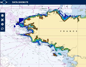 illustration Nouvelle cartographie 3D des côtes bretonnes