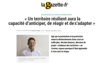 illustration Interview : « Un territoire résilient aura la capacité d’anticiper, de réagir et de s’adapter »