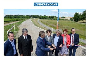 illustration NARBONNE : La digue de Sallèles d'Aude inaugurée par le préfet