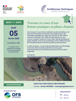 Travaux en cours d’eau – bonnes pratiques en phase chantier