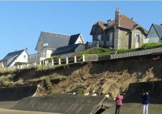 illustration Normandie : dégâts contre tempêtes et marées