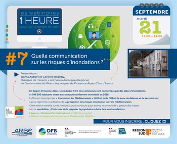 Webinaire : « Quelle communication sur les risques d'inondations ?