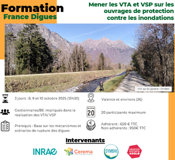 Formation : Mener les VTA et VSP sur les ouvrages de protection contre les inondations