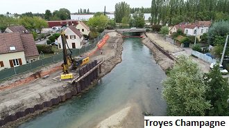 illustration TROYES : les travaux de la Digue de Fouchy s'adaptent à la présence de mulettes épaisses