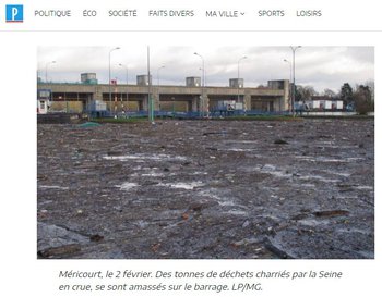 illustration Les inondations polluent et produisent énormément de déchets