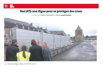 illustration Boé : une digue pour se protéger des crues (47)