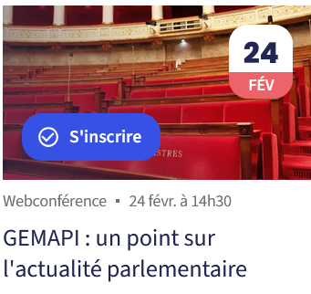 GEMAPI : un point sur l'actualité parlementaire