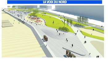 illustration Calais : l’aménagement de la digue Gaston Berthe se précise