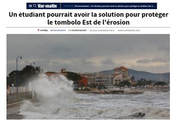 illustration Var : des digues sous-marines pour lutter contre l'érosion du littoral